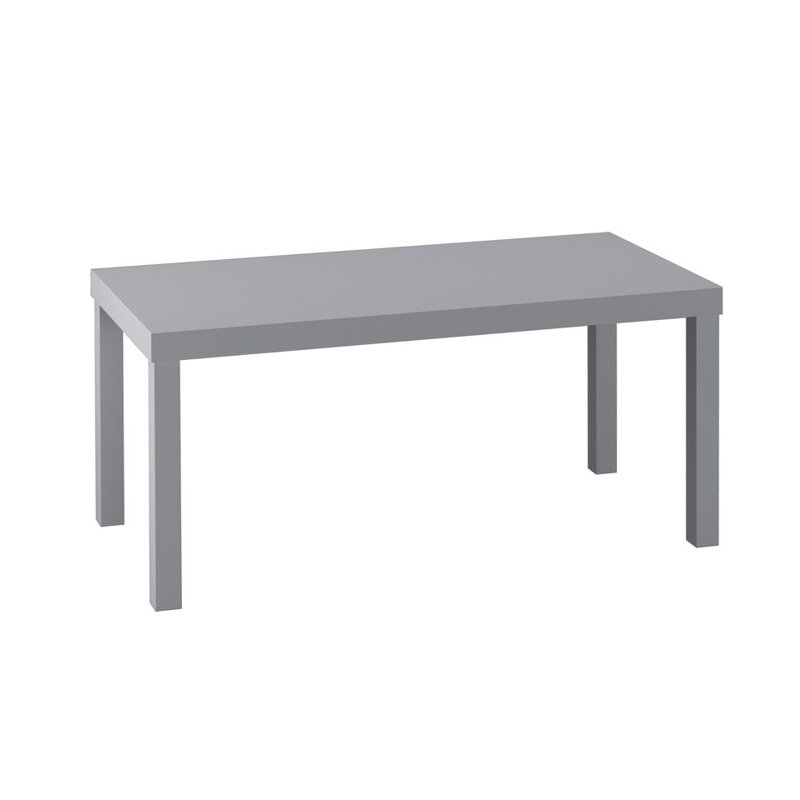 Rosmely Solid Wood Four Leg Coffee Table, Grey