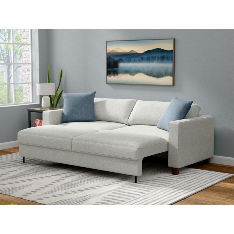 White Pop-Up Sleeper Sofa