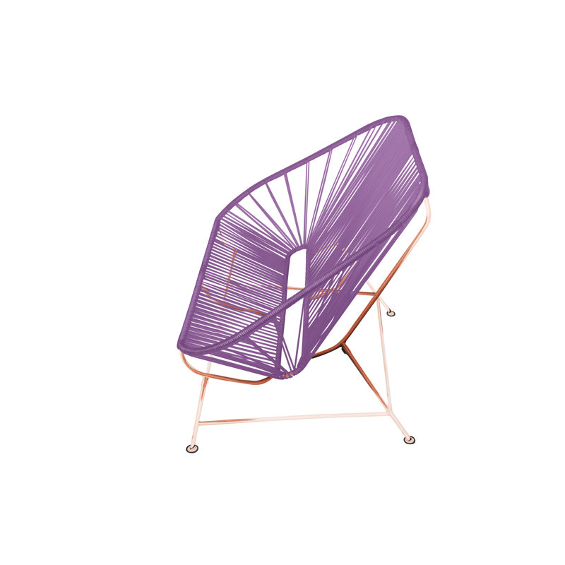 InLove Indoor/Outdoor Handmade Loveseat, Orchid/Copper