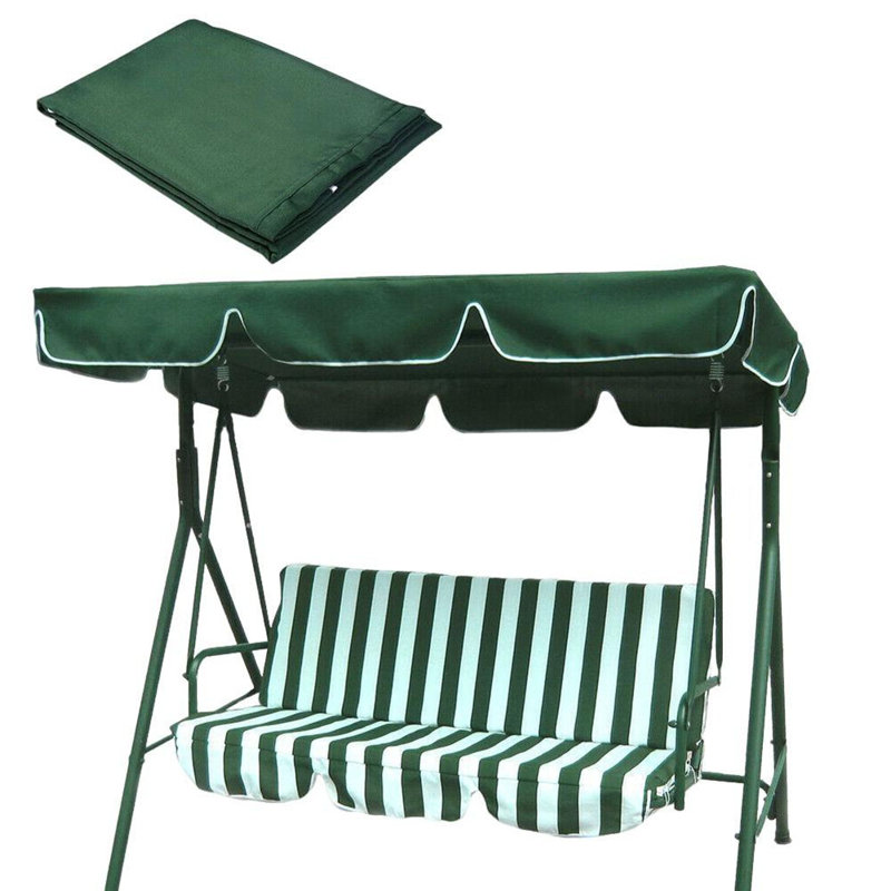 Outdoor Patio Swing Chair Canopy Replacement, Green