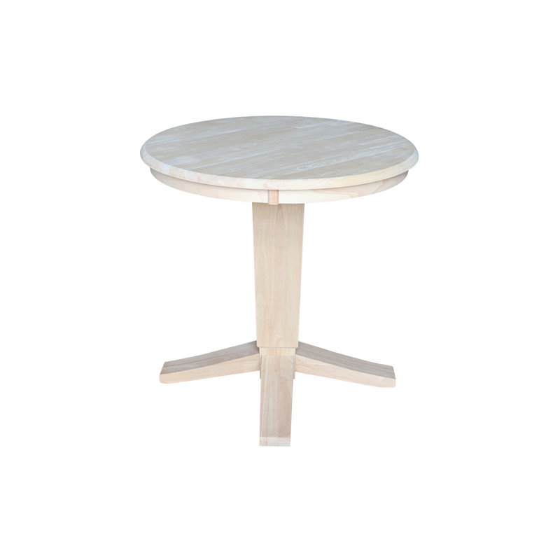 Grachan Round Top Dropleaf Dining Table, 29.9"H x 30"L x 30"W