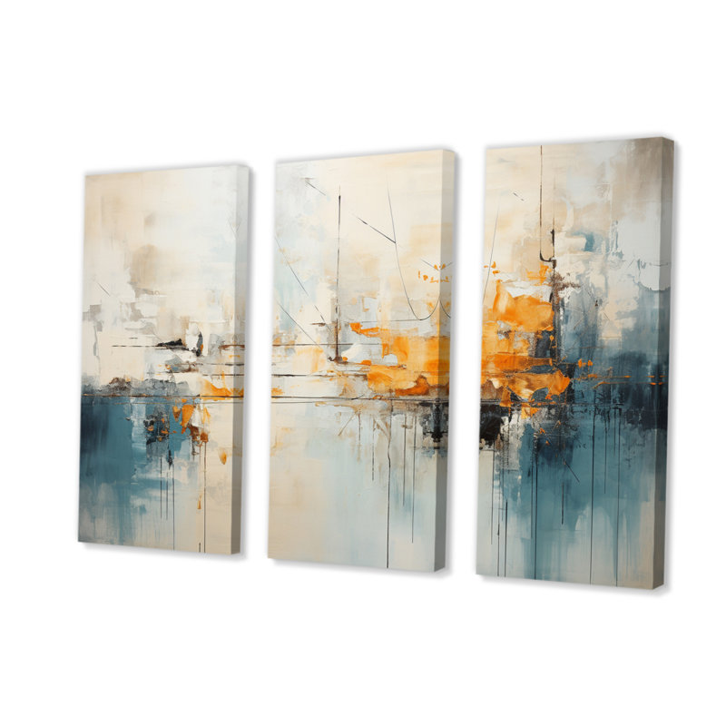 Minimalisme arbre Ephemeral Power II - ensemble de reproduction d'art sur toile moderne, H 28 po x l 36 po x P 1 po