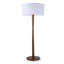 Lampe sur pied en bois de noyer 61 po avec abat-jour tambour en lin blanc 61 po, lampe sur pied minimaliste, certifiée cULus pour les tables d'appoint de salon, les coins de chambre à coucher, les bureaux à domicile ou les salles d'étude-1043272191