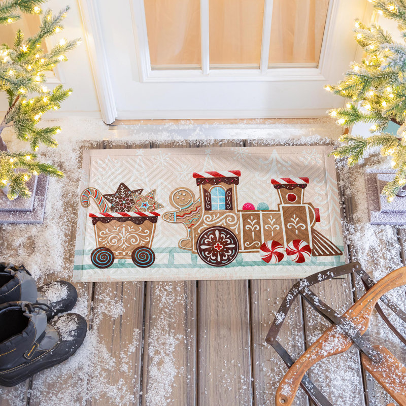 Tapis gaufré Gingerbread Train