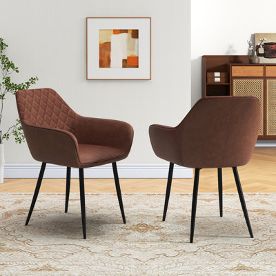 Chaises d'appoint rembourrées avec dossier incurvé Leisure