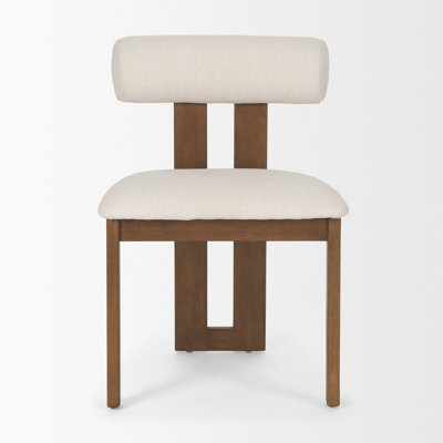 Tribeca Curve Open Back Chenille Dining Chair