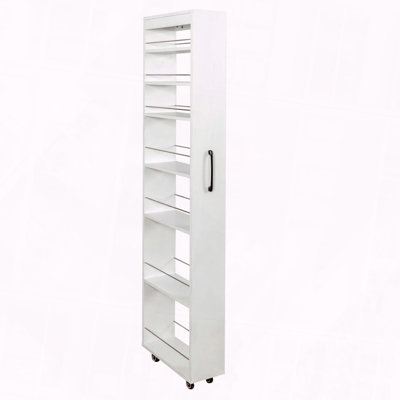 Multi Tier Pull Out Storage Shelf Narrow Space Adjustable Height Anti Fall Design