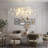 47" 6-Light Ceramic Ginkgo Leaf Chandeliers-385694966