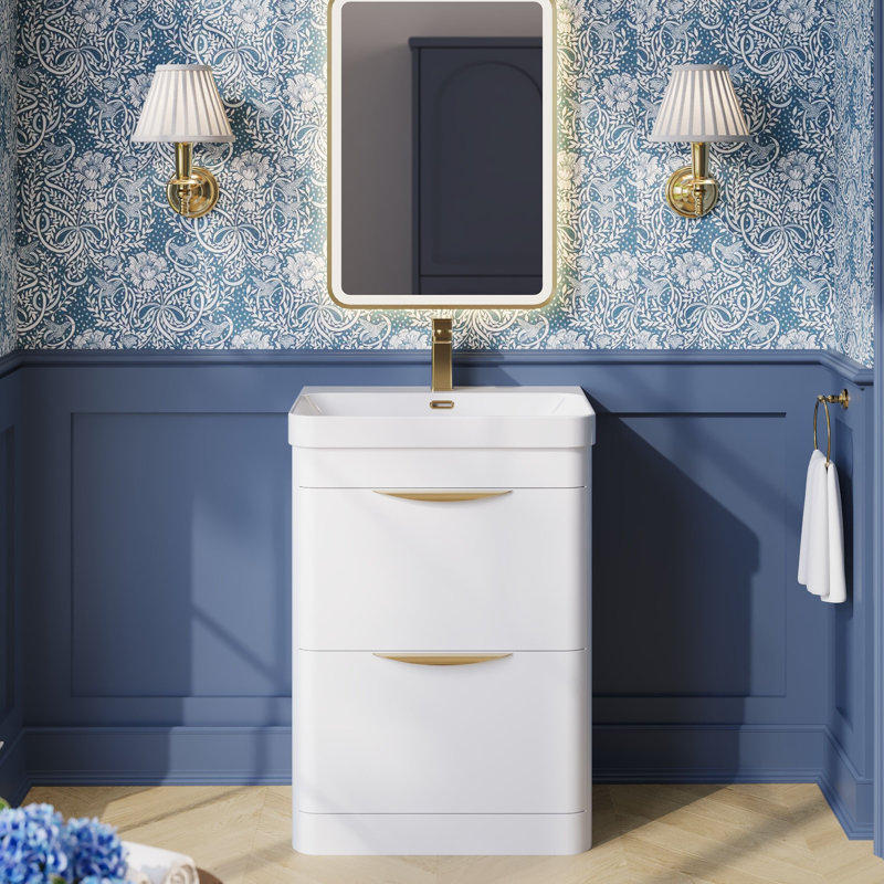 Parade 607 mm Bathroom Vanity, Gloss White