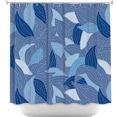 Rideau de douche simple leaves