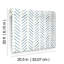 Premium Peel + Stick Watercolor Botanicals Chevron Peel & Stick Wallpaper Roll-911147597