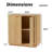Fluted 2-Door Buffet Cabinet For Living Room, Dining Room, Hallway-203183315-206762881