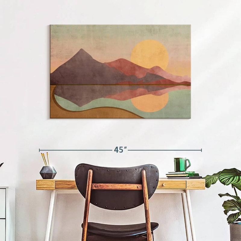 Boho Sundown, reproduction sur toile, H 26 po x l 39 po x P 1,25 po