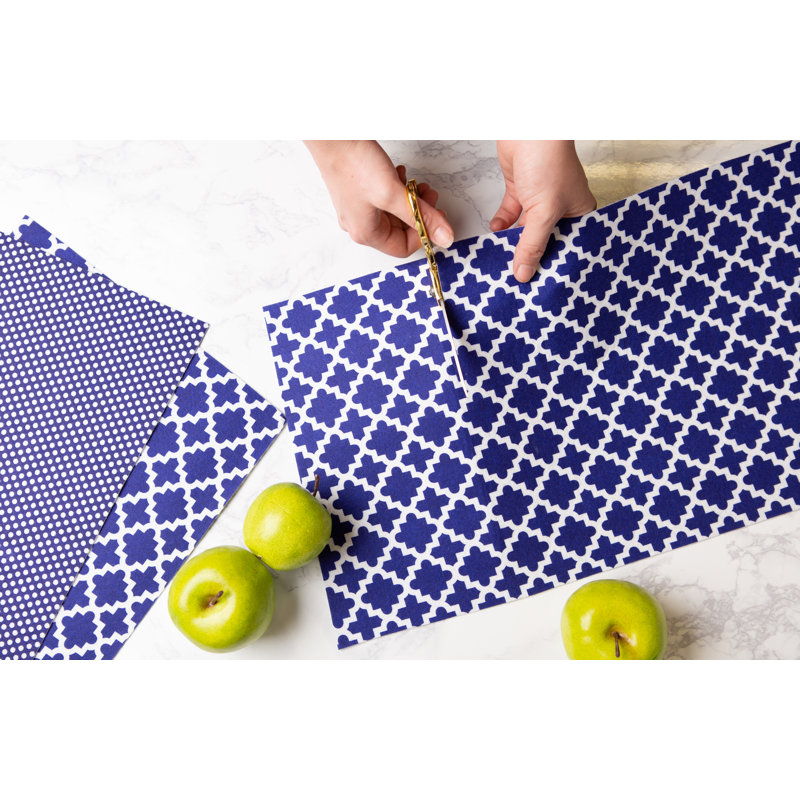 Winston Porter Universal Refrigerator Liner, Navy Blue