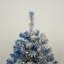 Ensemble de sapin de Noël artificiel pré-éclairé 4 pièces, guirlande, couronne et ensemble de 2 arbres d'entrée avec lumières DEL et arbre de Noël