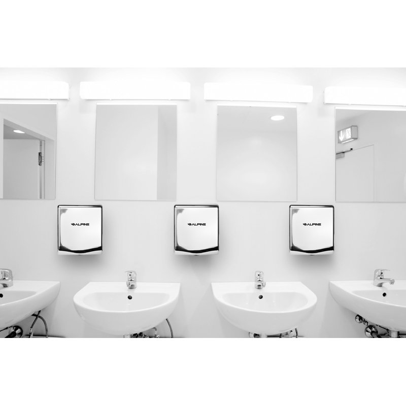 Chrome Stainless Steel High-Speed Automatic Hand Dryer with HEPA Filter