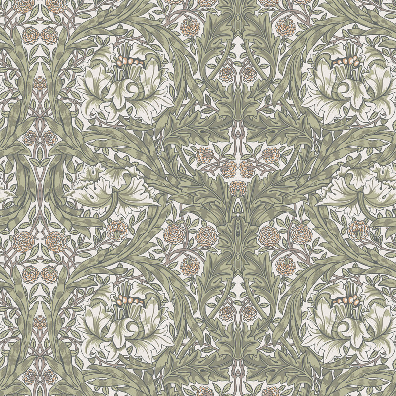 Alexavia African Marigold 10.05m x 53cm Wallpaper Roll, Multicolor Green
