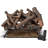 Bluegrass Living Vented Natural Gas or Propane Fireplace Log Set With Remote Control Kit  - 24 in. Rustic Oak, 55,000 BTU - Model# BVL24-3-RO