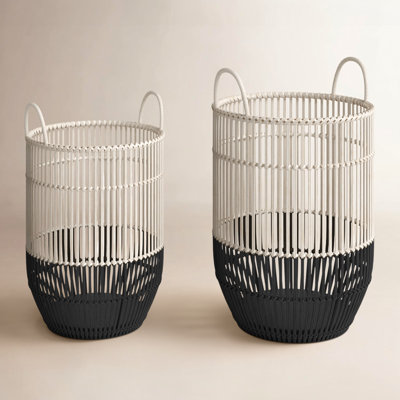 Bamboo Decorative Basket - Set of 2