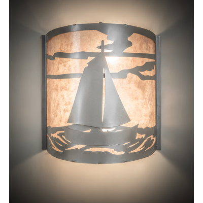 Keyone Steel Flush Mounted Sconce