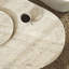 Elegant Coffee Table, Travertine Colour, 41.3 x 13.8 x 25.6 inches | 100% Melamine Coated Particle Board, Thickness: 0.7 inches | PVC Edgebanding | Stylish Solid Colour Beige with Abstract Marble Design for Modern Living Rooms-1825622225-1825622216