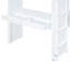 Lit mezzanine double avec tablettes diverses, bureau et éclairage à DEL - Écriture en bois massif blanc-118082979-118082980