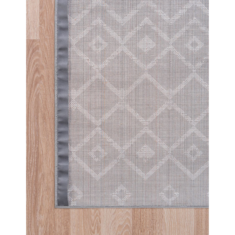 Tapis contemporain Aemtenan couleur pierre, Carré 6 pi
