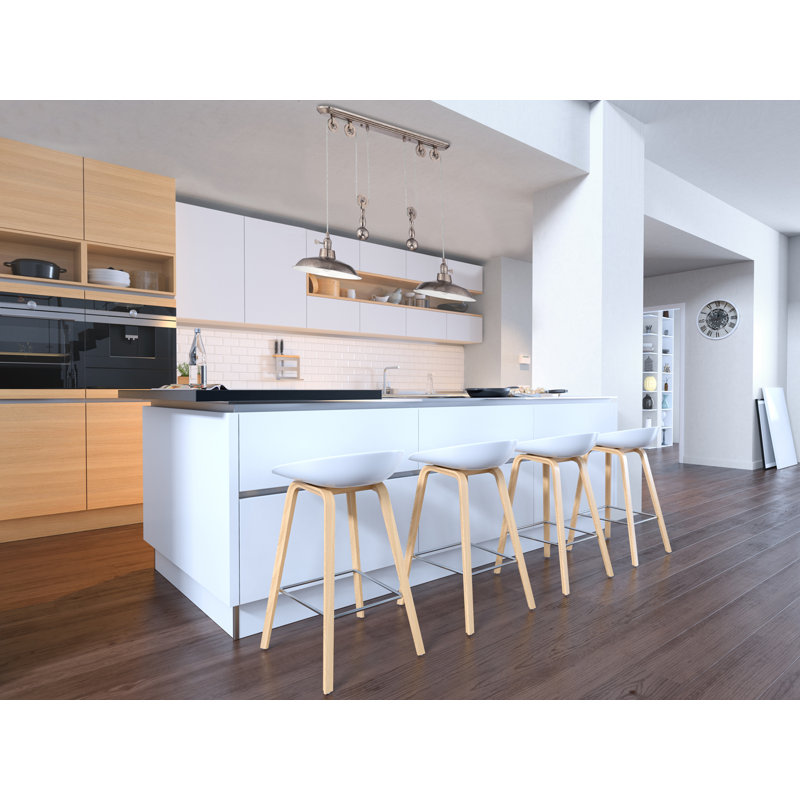 2 - Light Kitchen Island Pendant, Tarnished Silver