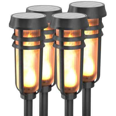 Torche solaire à flamme solaire - paquet de 4