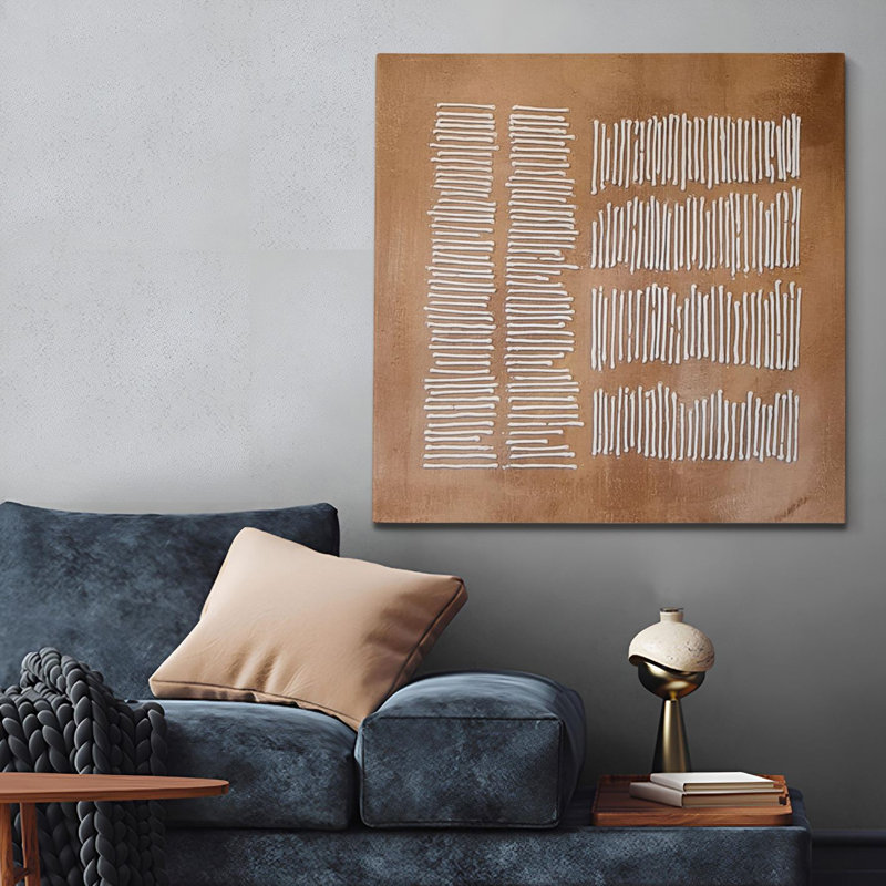 Peinture à l'huile décorative, H 39,37 po x l 39,37 po x P 1 po