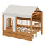 Lit maison avec grands tiroirs-676225265