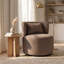 Fauteuil d'appoint pivotant avec coussin décoratif Narissa-164214952
