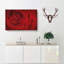 Dewdrops Upon A Red Rose Painting - Wrapped Canvas-56657944