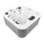 Beliani AMARILLA 220 Volt Acrylic and Plastic Square Standard (Hardwired) Hot Tub