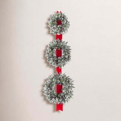 26" Handcrafted Pre-Lit Pinecone Christmas Wreath