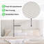 Lit plateforme tapissier Findlay Plush 3D colombe blanche-1927003256