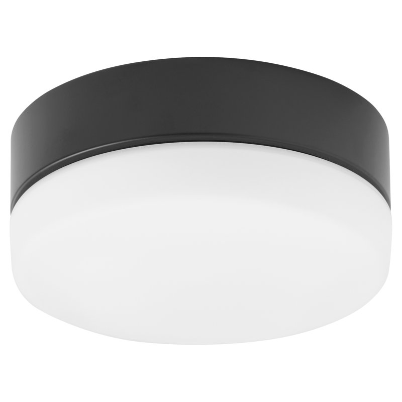 Ventilateur de plafond à DEL 1 lumière, Noir