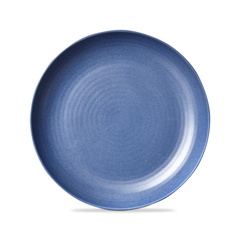 Assiette plate en mélamine Brooklyn, Denim bleu