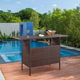 Table de bar en rotin