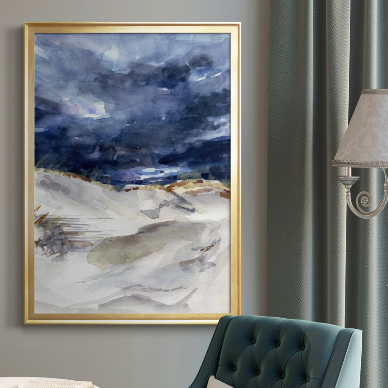 Stormy Front II Stormy Front II - reproduction d'art sur toile encadrée, H 24,5 po x l 18,5 po x P 1 po, Cadre doré