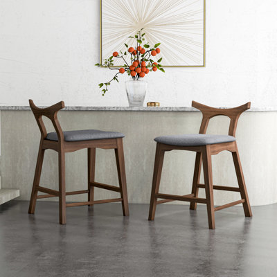 Tabouret de comptoir rembourré Anastasi