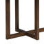 Ensemble de table de salle à manger 6 personnes avec chaises rembourrées et structure en bois d'hévéa Drake-130671035-130671036