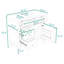 Meuble-lavabo de salle de bain avec lavabo, tiroir rabattable, tablette réglable et rangement pour porte-786699808