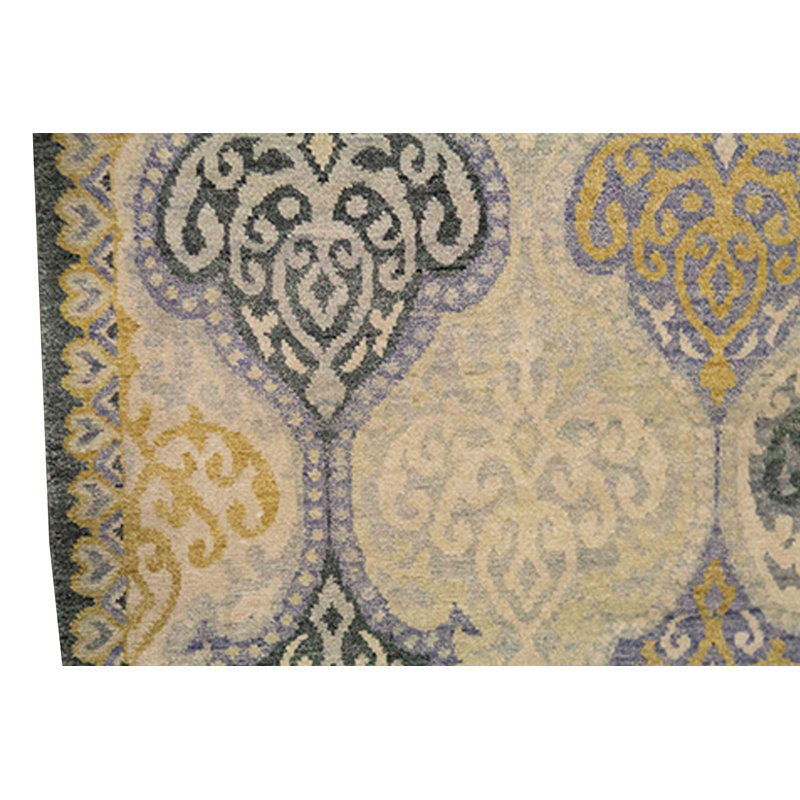 Silk Geometric Area Rug
