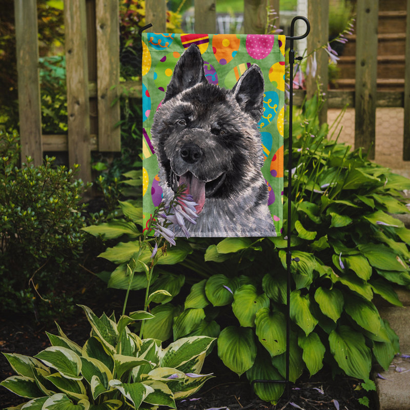 Drapeau de jardin Atara, Akita (gris et noir)