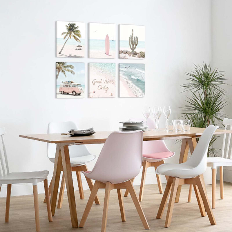 6 Piece Wrapped Canvas Wall Art