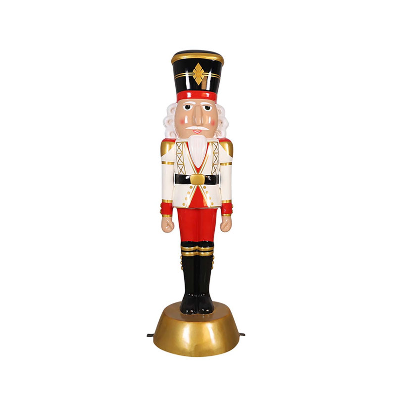 American Christmas Nutcracker 6FT-White/Red