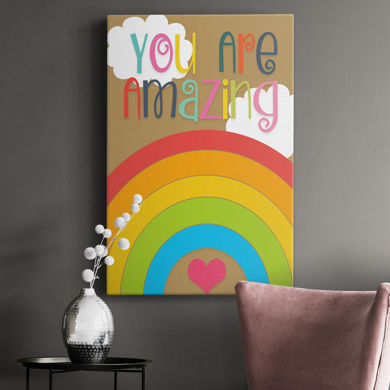 You Are Amazing - Impression sur toile tendue, H 27 po x l 18 po x P 1 po