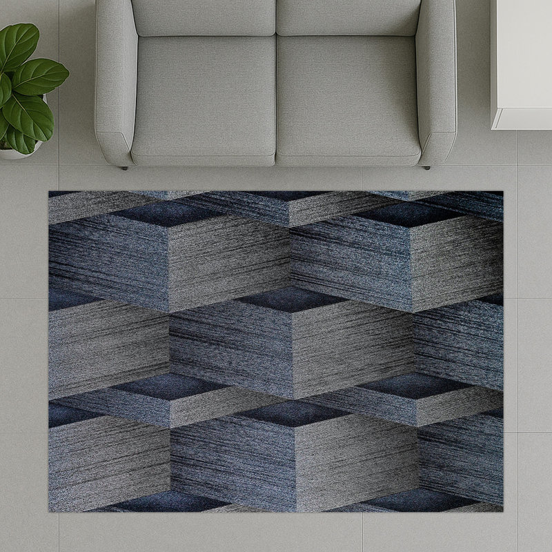 Geometric Area Rug, Rectangle 155 x 230 cm