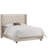 Upholstered Metal Wingback Bed-22855935-14891444